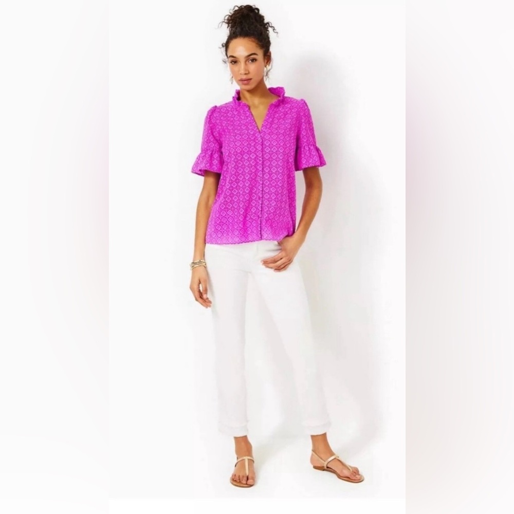 Lilly Pulitzer Pink Patterned Top